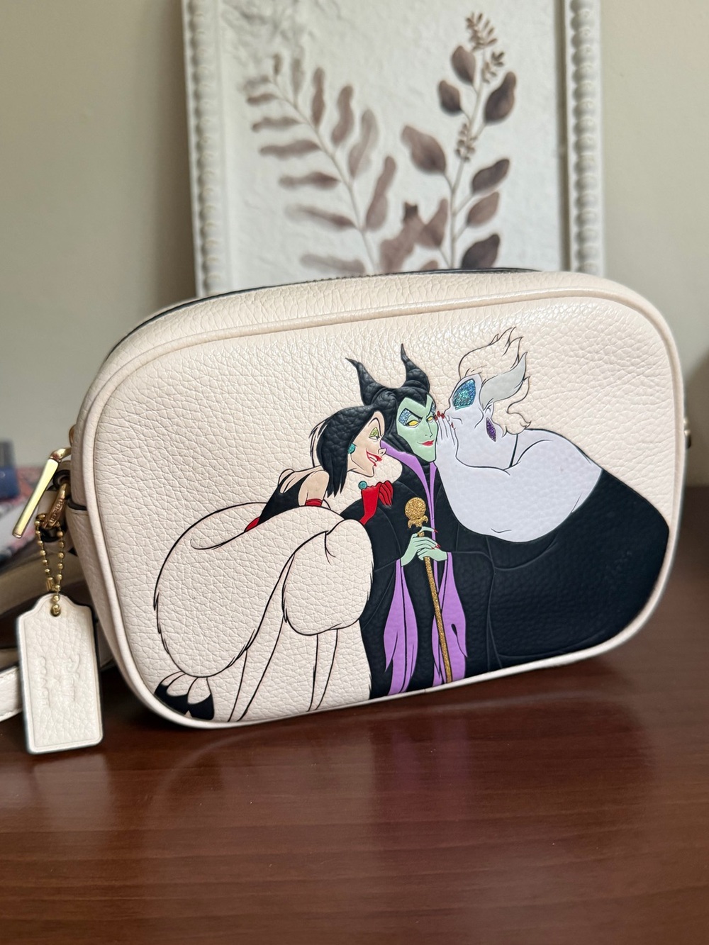 Coach x Disney Mini Jamie Camera Bag with Disney Villains Print